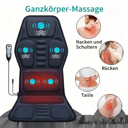 Aparat Masaj Cervical cu Vibratii si Incalzire - Solutie Completa pentru Dureri de Gat si Relaxare la Birou