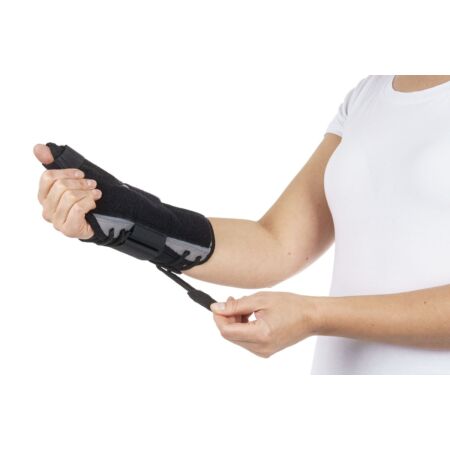 Stabilizator Incheietura Mana, Marimea M, Lungime, 24,5 cm, Culoare Negru, Fixare pe Degetul Mare, Ambidextru