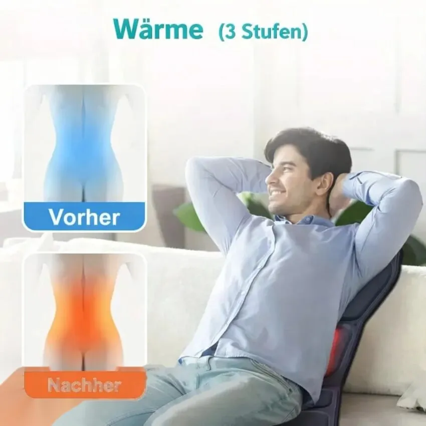 Aparat Masaj Cervical cu Vibratii si Incalzire - Solutie Completa pentru Dureri de Gat si Relaxare la Birou