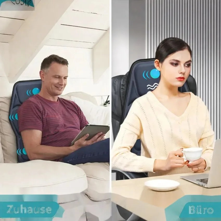 Aparat Masaj Cervical cu Vibratii si Incalzire - Solutie Completa pentru Dureri de Gat si Relaxare la Birou