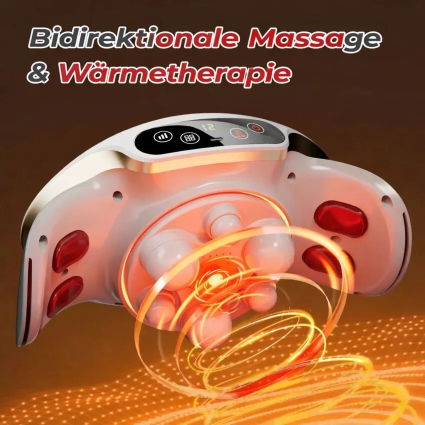 Aparat Masaj Cervical Electric - Solutia Completa pentru Relaxare si Recuperare A Gatului, Spatelui si Abdomenului