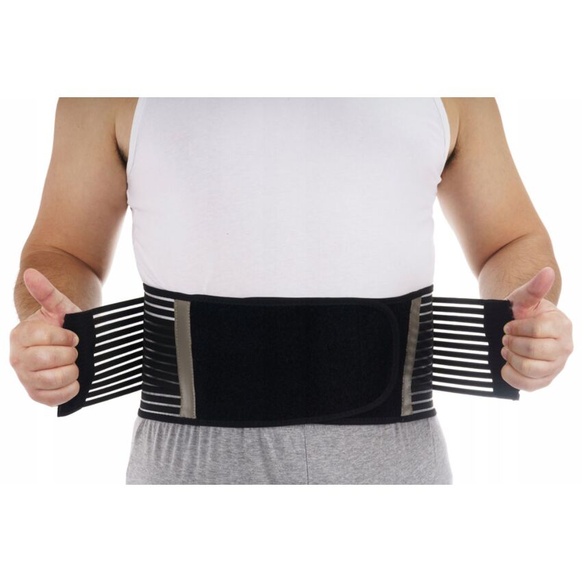 Centura Lombara cu Turmalina, 12 Magneti, Culoare Neagra Marime L