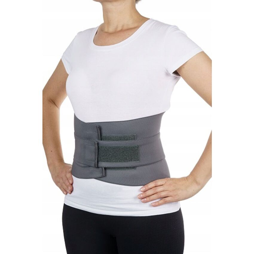 Centura Lombara, Marime S, Produs Unisex, Talie 70-85cm, Culoare Gri