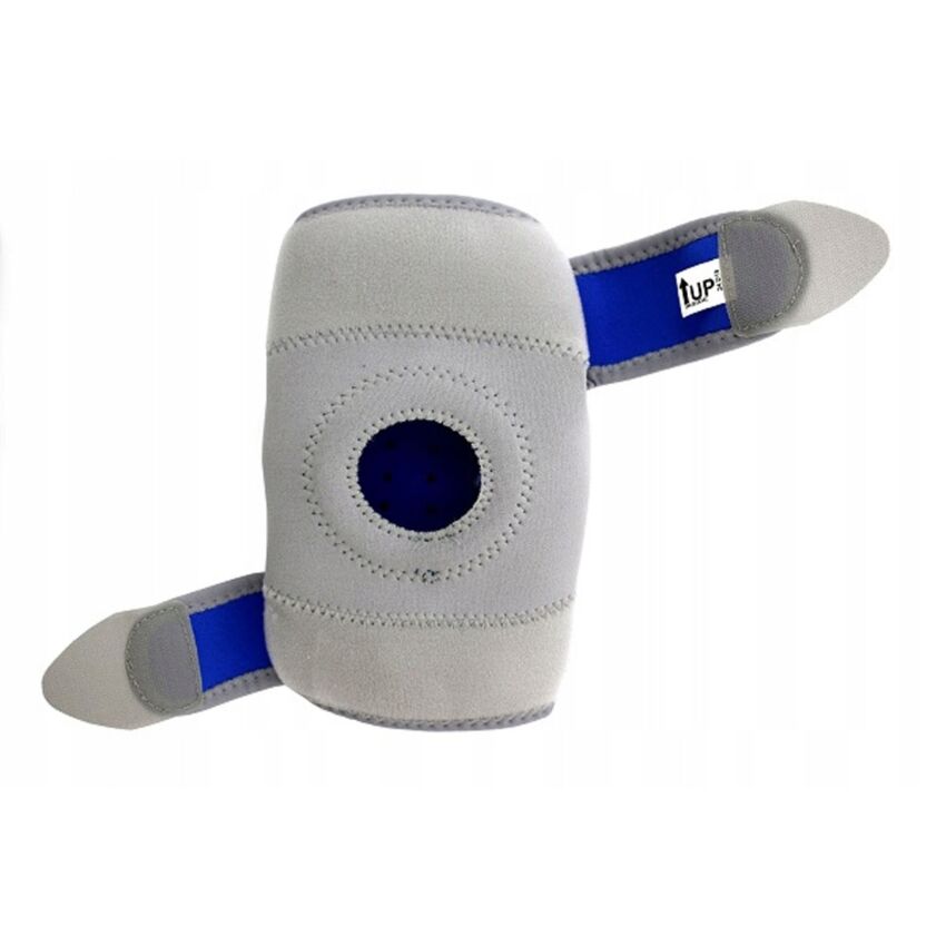 Genunchiera cu Stabilizator din Neopren, Culoare Gri, Circumferinta Deasupra Genunchiului 55-61cm, Adult, Copil