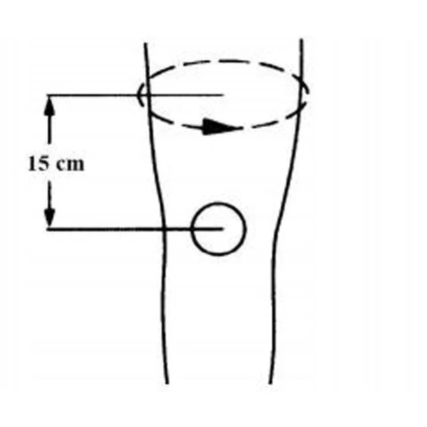 Genunchiera Fixare Genunchi Marime 3XL Lungime 28 cm, Culoare Gri, Benzi Elastice Fixare si Ajustare