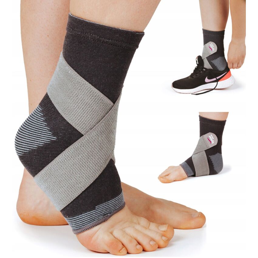 Stabilizator Elastic Glezna, Marime L, Nuanta Gri, Universal