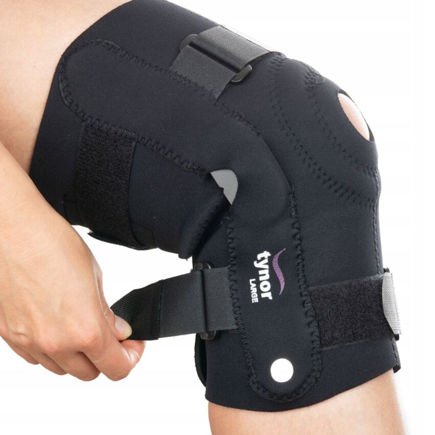 Stabilizator Genunchi Culoare Negru Cu Banda de Ajustare si Stabilizare pe Rotula
