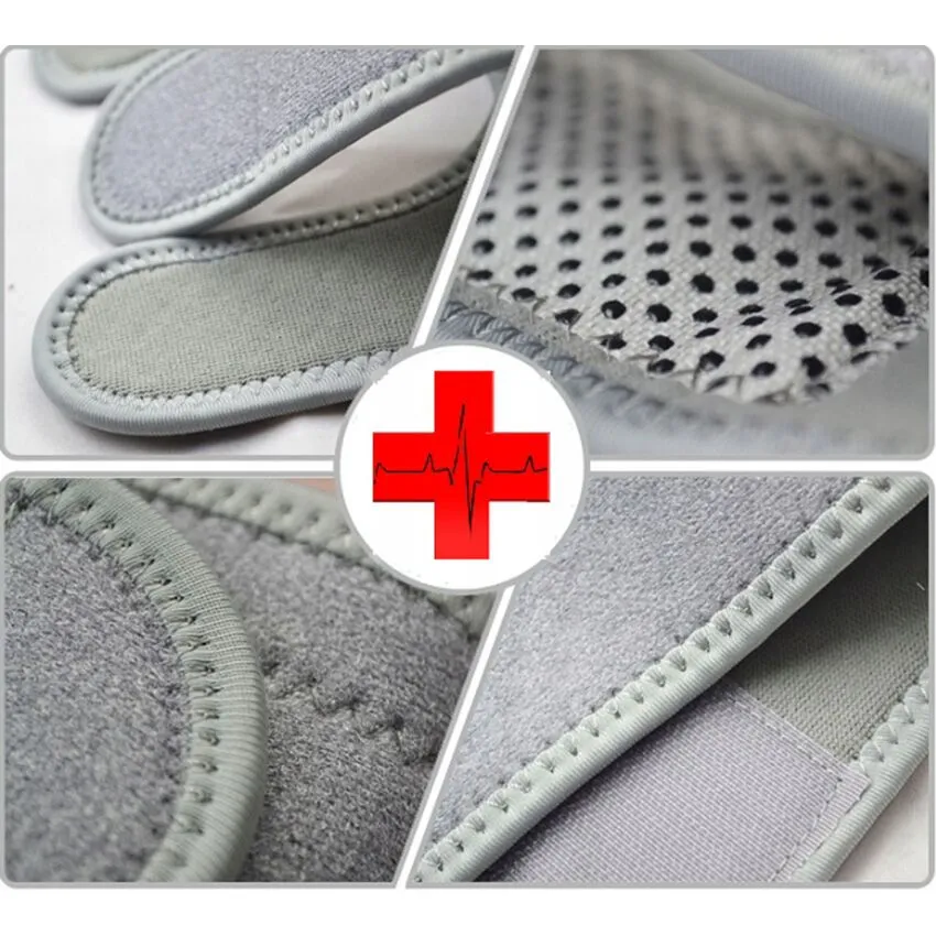 Stabilizator Magnetic pentru Umar cu Turmalina, Fixare Banda Velcro Circumferinta Brat 38-50 cm / Torace 70-104 cm Culoare Gri