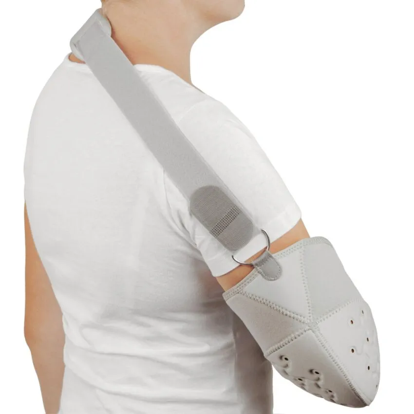Suport Fixare Brat, Centura Clavicula, Culoare Gri, Marime S, Lungime Antebrat 37 cm, Circumferinta Torace 70-85 cm, Universala