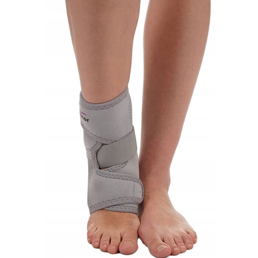Suport Stabilizator Glezna, Circumferinta Deasupra Glezna 18-30cm, Culoare Gri