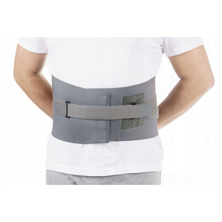 Centura LomboSacrala Marime L, Talie 100-115 cm, Inaltime 27 cm, Culoare Gri