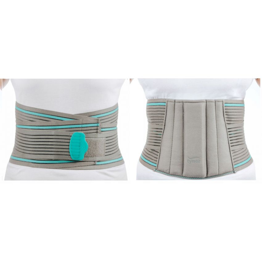 Centura Lombosacrala, Marime M, Circumferinta Talie 85-100cm, Inaltime 23cm, Nuanta Gri, Adult, Universala