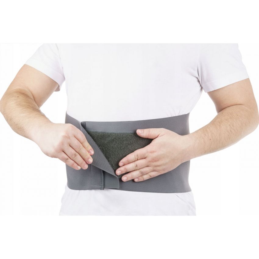 Centura Lombosacrala Marimea M, talie 85-100 cm, Inaltime 27 cm Culoare Gri