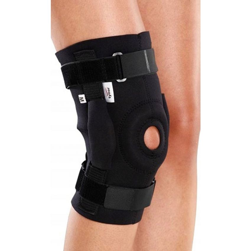 Genunchiera cu Stabilizare pe Rotula si Benzi Velcro pentru Ajustare, Culoare Negru Marime XXL 