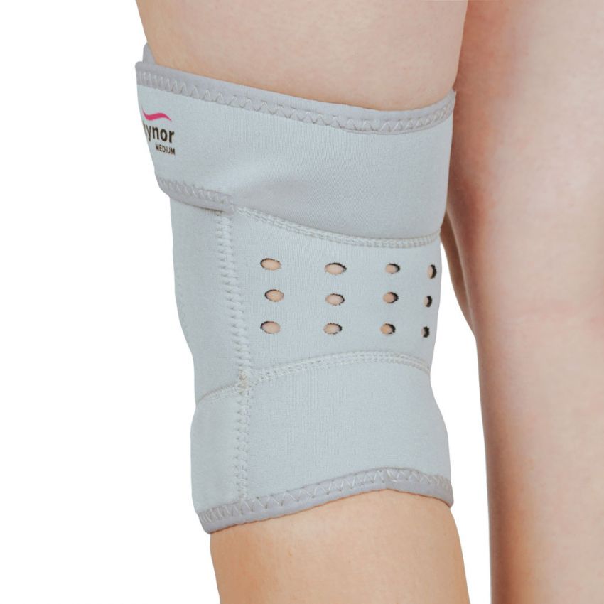 Genunchiera cu Stabilizator din Neopren, Culoare Gri, Circumferinta Deasupra Genunchiului 55-61cm, Adult, Copil