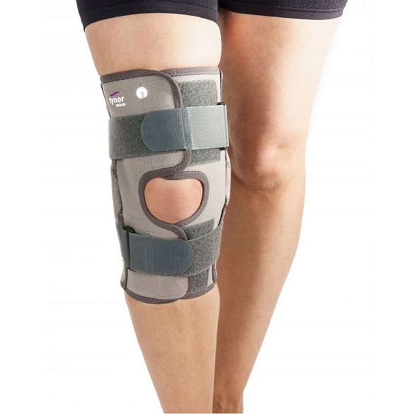 Genunchiera Profesionala Marime XL Decupaj Rotula, Benzi De Fixare Picior, Lungime 30 cm