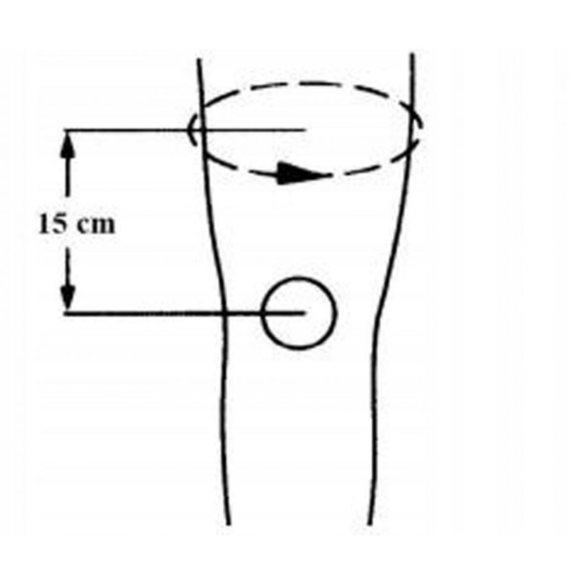 Genunchiera Tip Stabilizator Lungime 12 CM Marime L Culoare Negru