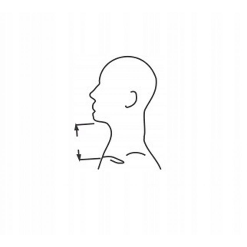 Guler Cervical Ortopedic, Material Moale, Marime L, Adjustabil, Circumferinta Gat 35-55cm, Inaltime 11cm