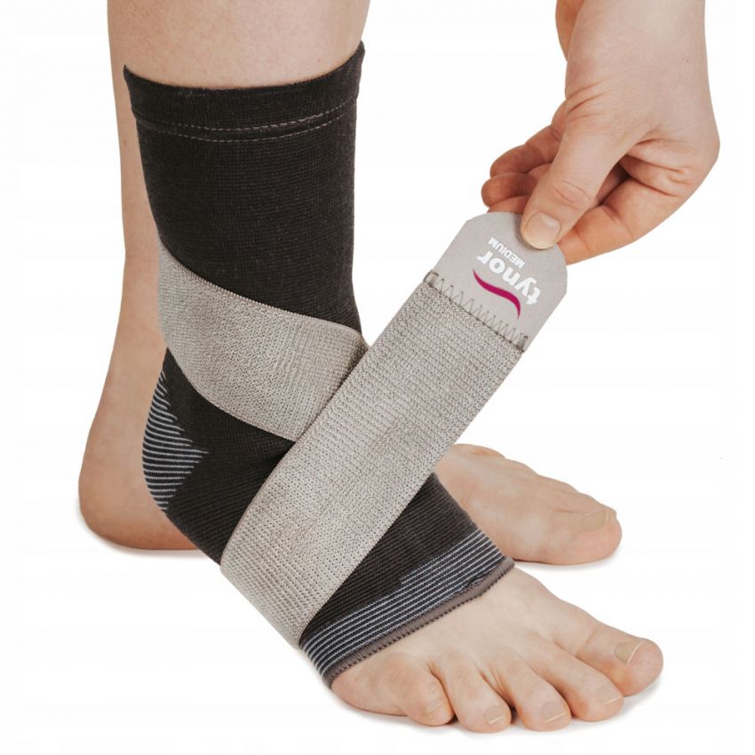 Stabilizator Elastic Glezna, Marime L, Nuanta Gri, Universal