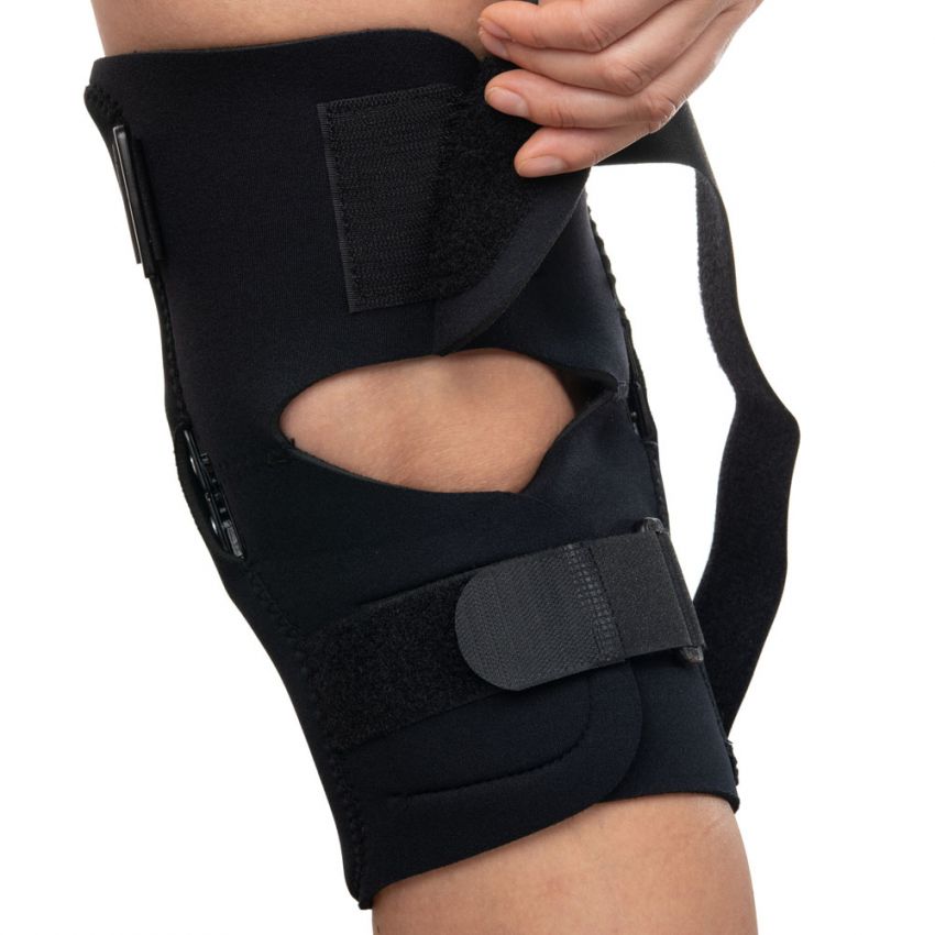 Stabilizator Genunchi Culoare Negru Cu Banda de Ajustare si Stabilizare pe Rotula