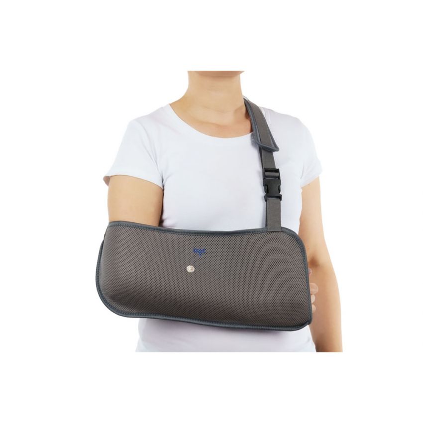 Suport Fixare Antebrat, Culoare Gri, Marime S, Circumferinta Piept 70-85 cm, Adult,Copil,Universal 