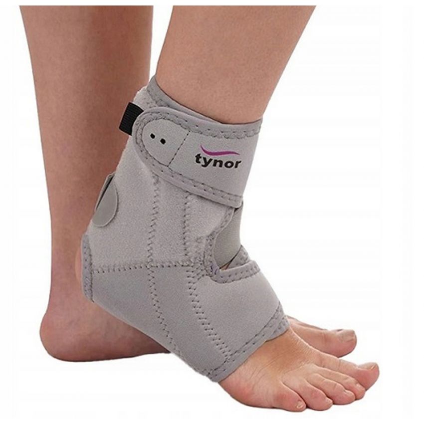 Suport Stabilizator Glezna, Circumferinta Deasupra Glezna 18-30cm, Culoare Gri