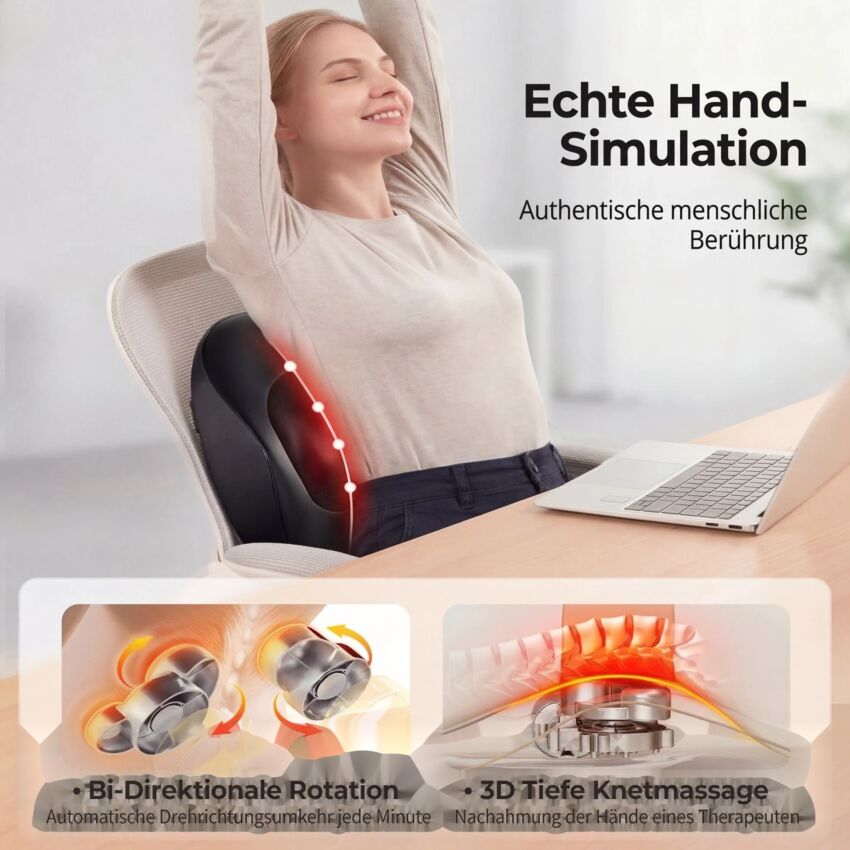 Aparat Masaj Cervical cu Incalzire si Shiatsu - Recuperare Rapida si Relaxare Profunda pentru Gat si Umeri