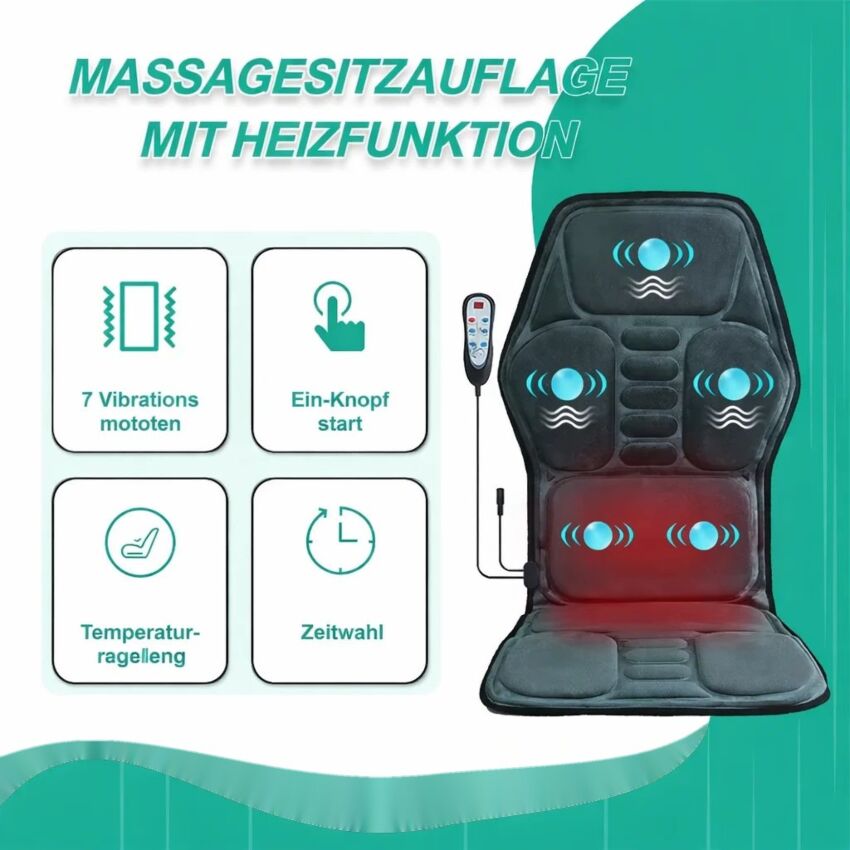 Aparat Masaj Cervical cu Incalzire si Vibratie - Relaxare Completa A Spatelui si Gatului
