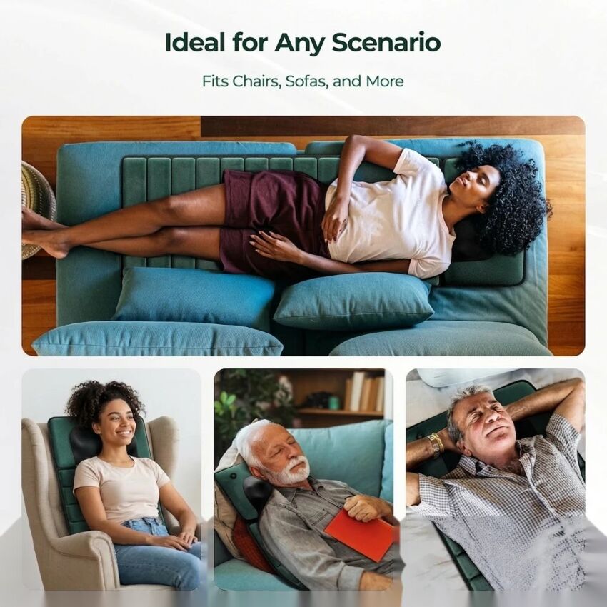 Aparat Masaj Cervical cu Tehnologie Shiatsu - Remediu Eficace pentru Dureri de Gât și Relaxare Profundă