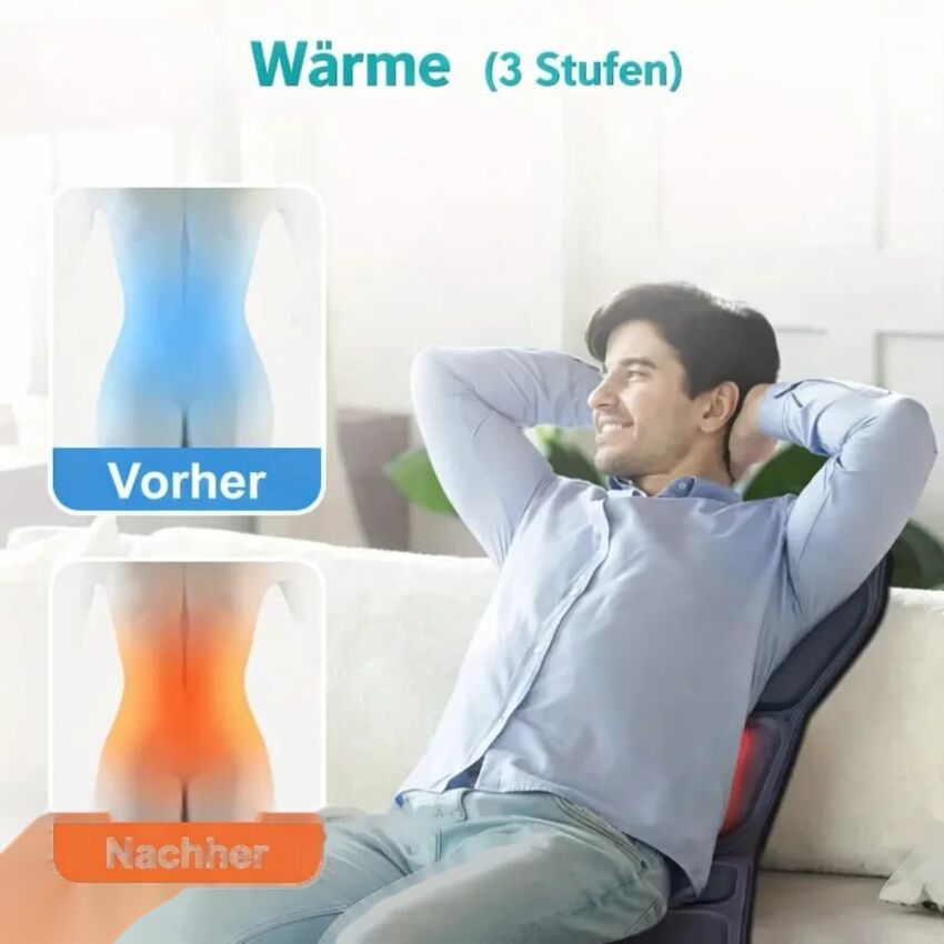 Aparat Masaj Cervical cu Vibratii si Incalzire - Solutie Completa pentru Dureri de Gat si Relaxare la Birou