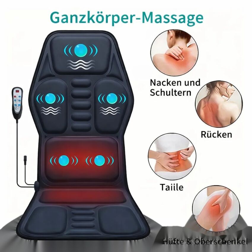 Aparat Masaj Cervical cu Vibratii si Incalzire - Solutie Completa pentru Dureri de Gat si Relaxare la Birou