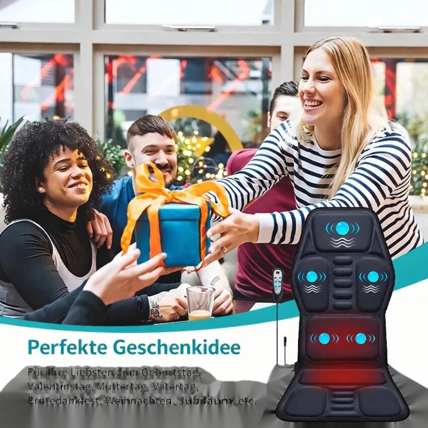 Aparat Masaj Cervical cu Vibratii si Incalzire - Solutie Completa pentru Dureri de Gat si Relaxare la Birou