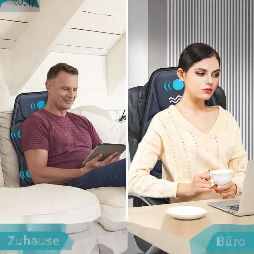 Aparat Masaj Cervical cu Vibratii si Incalzire - Solutie Completa pentru Dureri de Gat si Relaxare la Birou