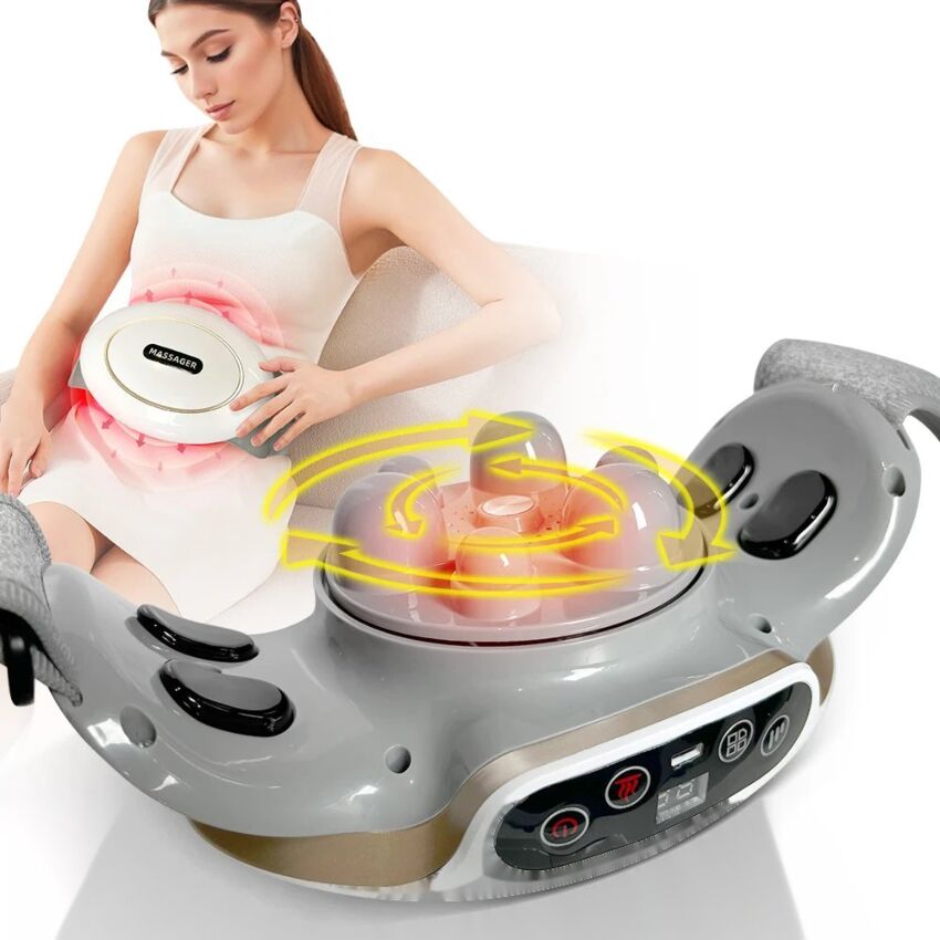 Aparat Masaj Cervical Electric - Relaxare Profesionala pentru Gat, Spate si Abdomen cu Tehnologie Vibranta Avansata