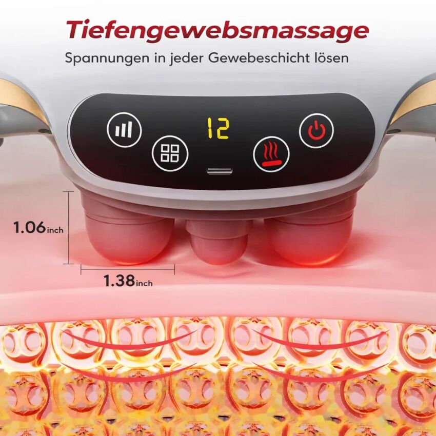 Aparat Masaj Cervical Electric - Relaxare Profesionala pentru Gat, Spate si Abdomen cu Tehnologie Vibranta Avansata