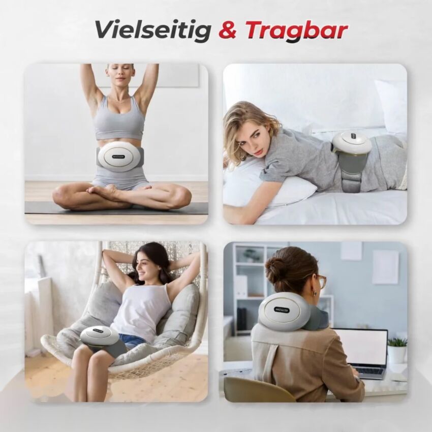 Aparat Masaj Cervical Electric - Solutia Completa pentru Relaxare si Recuperare A Gatului, Spatelui si Abdomenului