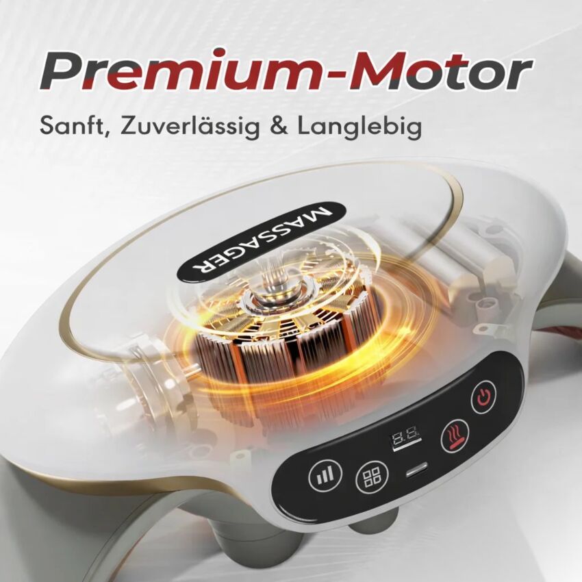 Aparat Masaj Cervical Electric - Solutia Completa pentru Relaxare si Recuperare A Gatului, Spatelui si Abdomenului