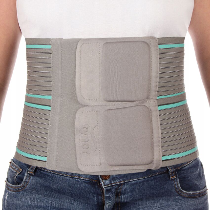 Centura Abdominala Postoperatorie, Marime L, Circumferinta Talie 100-115cm, Inaltime 25cm, Culoare Gri, Universala