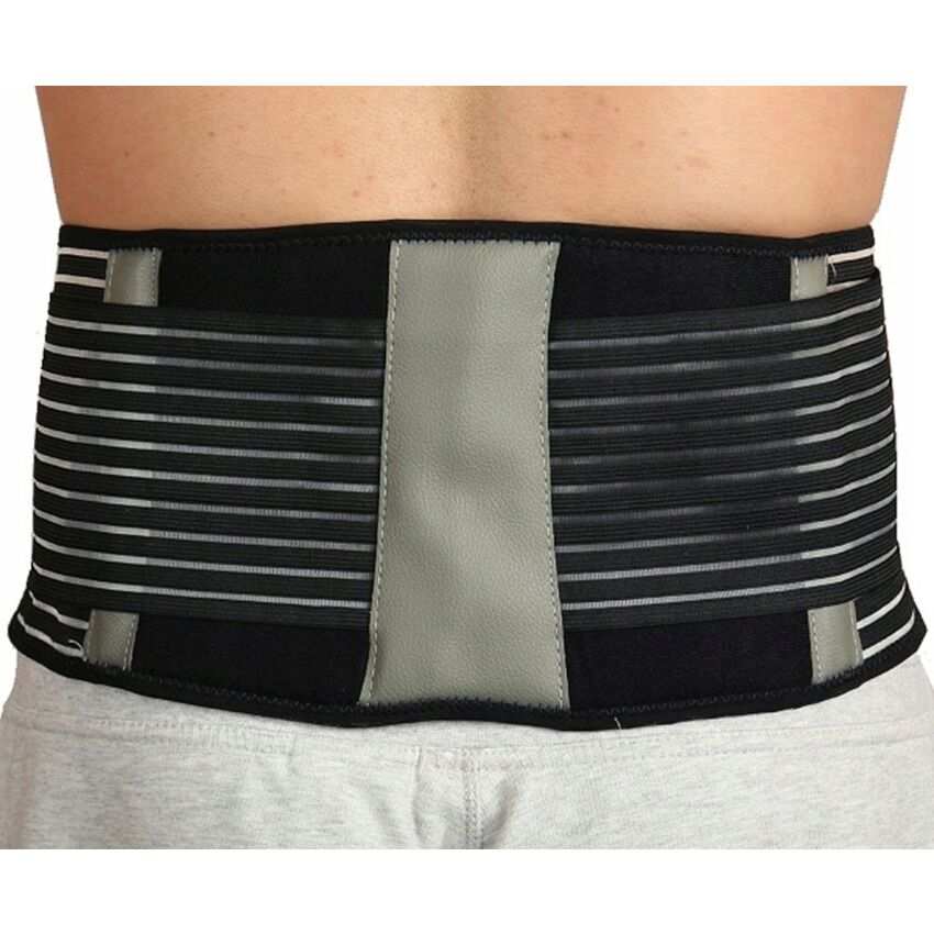 Centura Lombara cu Turmalina, 12 Magneti, Culoare Neagra Marime L