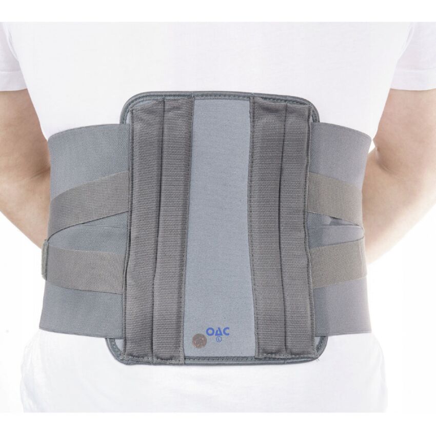 Centura Lombosacrala Marimea M, talie 85-100 cm, Inaltime 27 cm Culoare Gri