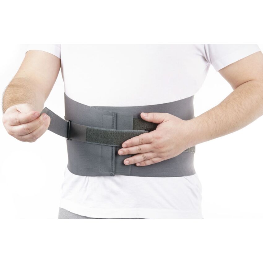 Centura Lombosacrala Marimea M, talie 85-100 cm, Inaltime 27 cm Culoare Gri