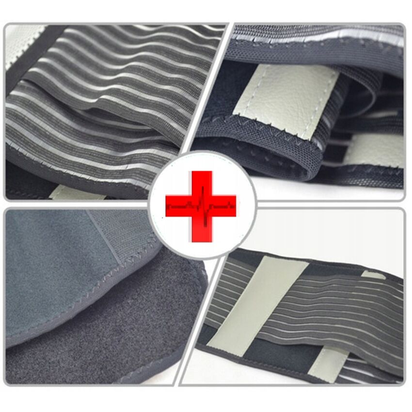 Centura Magnetica Lombara Marime L, 12 Magneti Culoare Negru