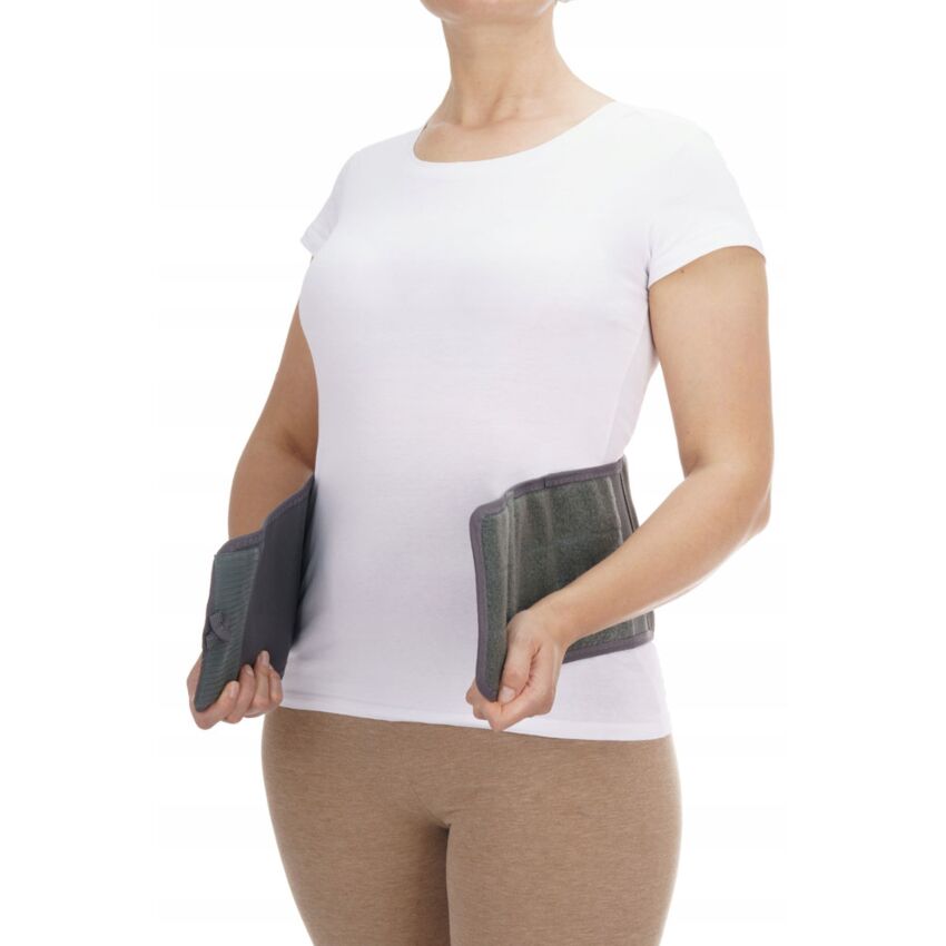 Corset Ortopedic, Talie 71-112 cm, Inaltime 24 cm, nuanta Gri