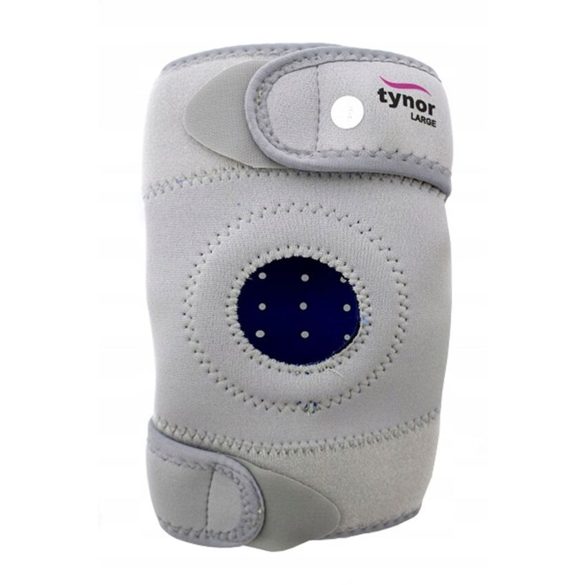 Genunchiera cu Stabilizator din Neopren, Culoare Gri, Circumferinta Deasupra Genunchiului 55-61cm, Adult, Copil