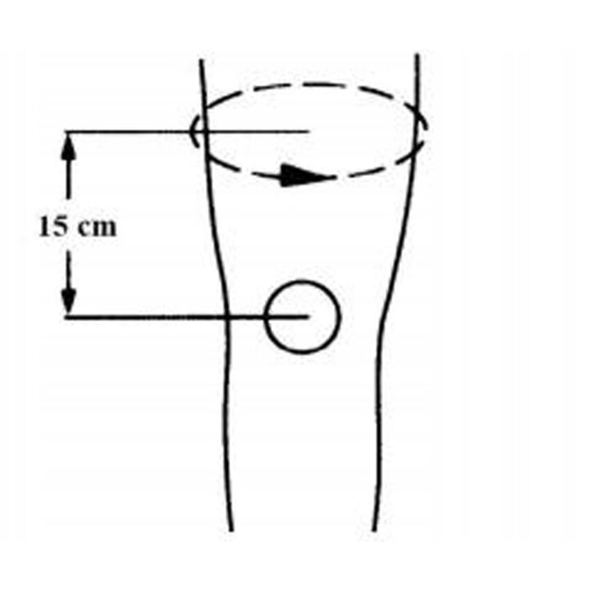 Genunchiera Elastica din Neopren Circumferinta Deasupra Genunchiului 40-48 cm Lungime 31 cm