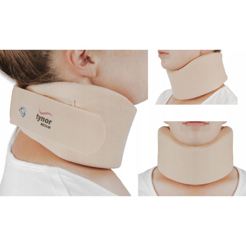 Guler Cervical Ortopedic, Material Moale, Marime L, Adjustabil, Circumferinta Gat 35-55cm, Inaltime 11cm