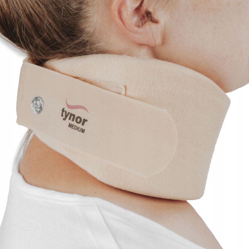 Guler Cervical Ortopedic, Material Moale, Marime L, Adjustabil, Circumferinta Gat 35-55cm, Inaltime 11cm