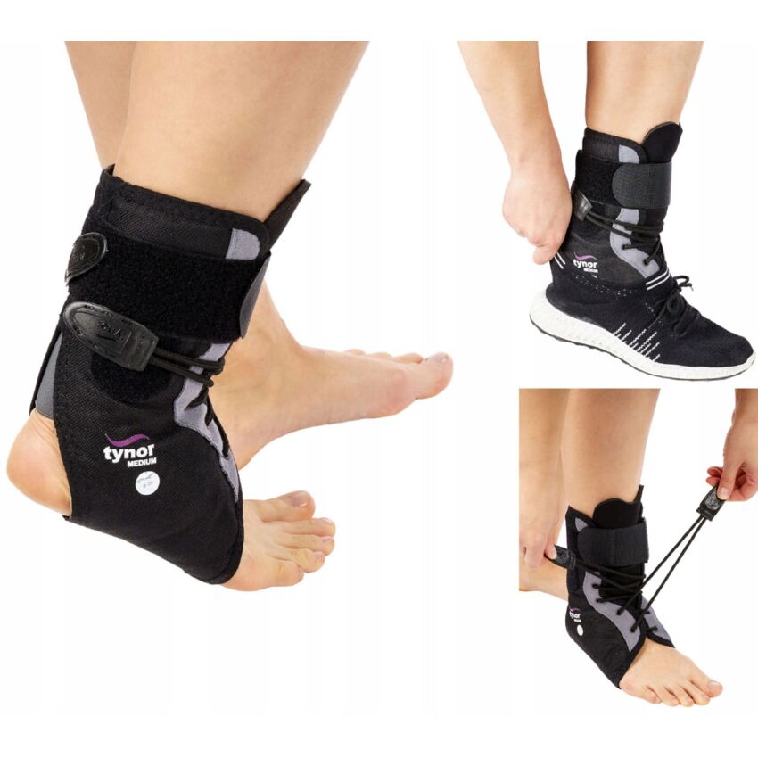 Stabilizator Glezna, Marimea M, Snur Fixare, Culoare Negru, Adult, Copil, Universal