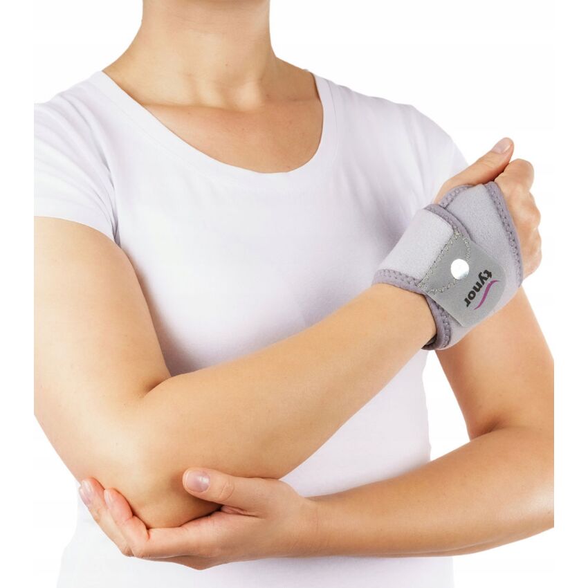 Stabilizator Incheietura Manii, Neoprem, Culoare Gri, Ambidextru, Circumferinta Incheietura 12.5-23.8 cm