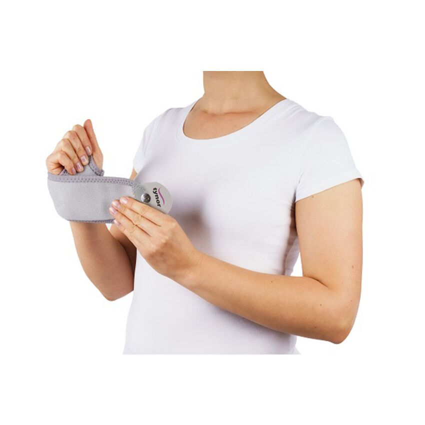 Stabilizator Incheietura Manii, Neoprem, Culoare Gri, Ambidextru, Circumferinta Incheietura 12.5-23.8 cm